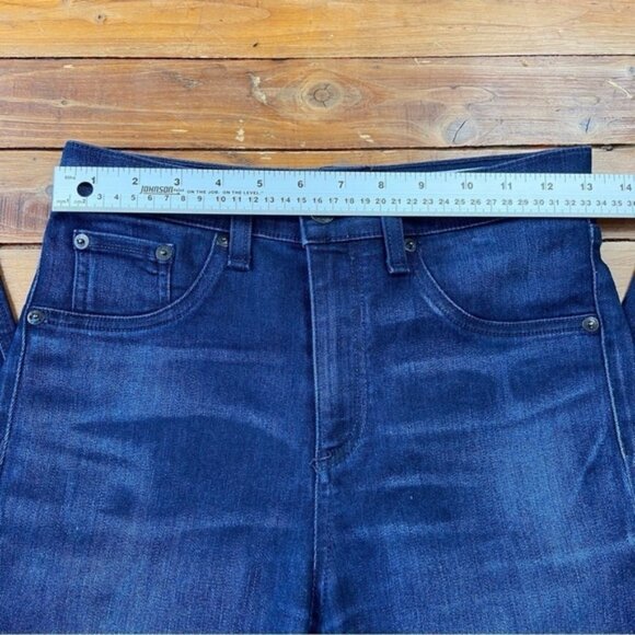 Rag bone Mojave high rise 10 inches ripped knees skinny dark blue made USA 28 - Picture 12 of 12